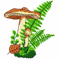 Mushroom Embroidery Design 11 Mushroom Embroidery Design 11